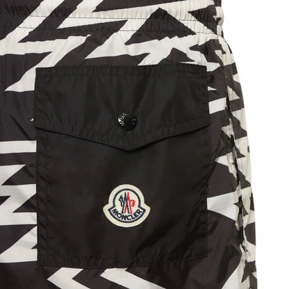 Moncler Black & White Swimshorts