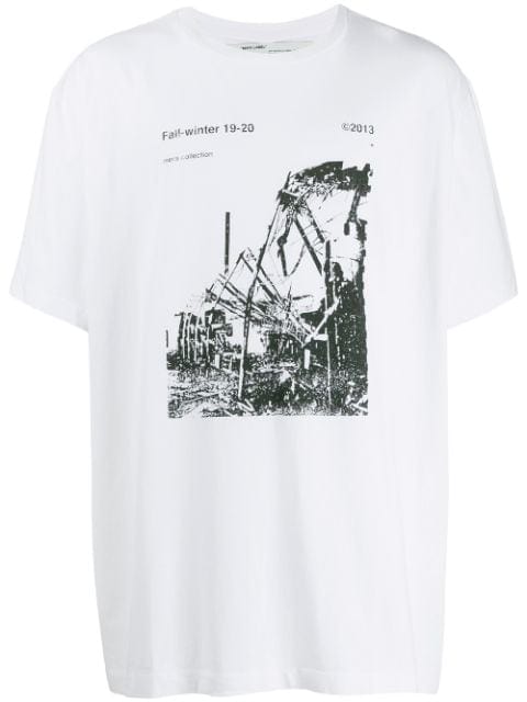 OFF WHITE RUINED FACTORY T-SHIRT WHITE