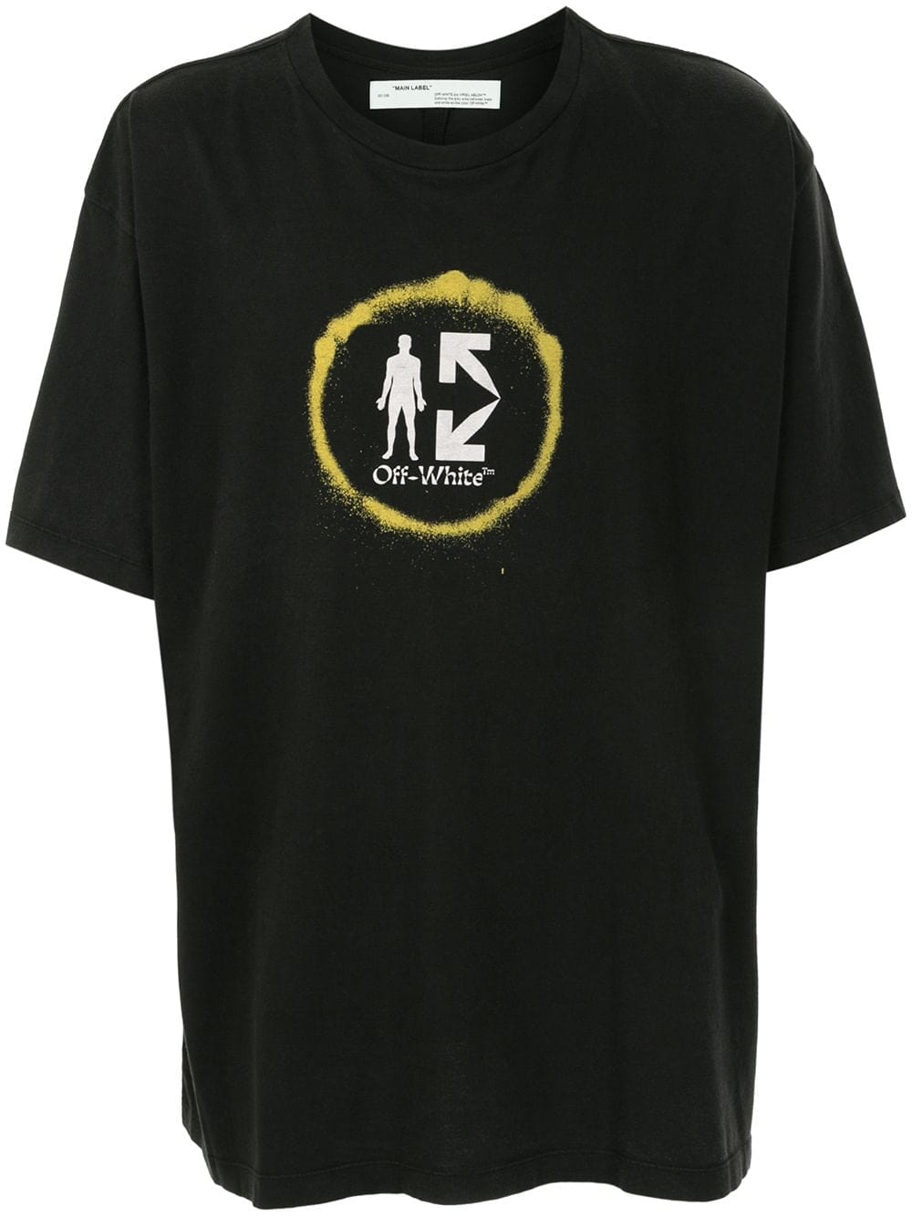 OFF WHITE OVERSIZED HALF ARROW TEE BLACK