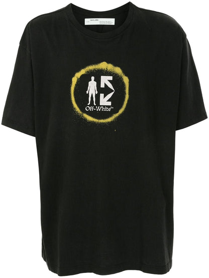 OFF WHITE OVERSIZED HALF ARROW TEE BLACK