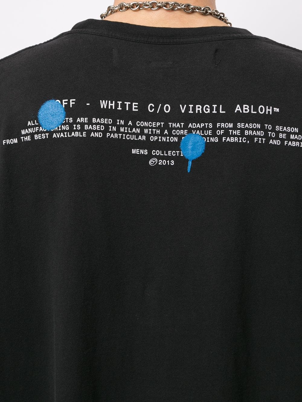 OFF WHITE OVERSIZED HALF ARROW TEE BLACK
