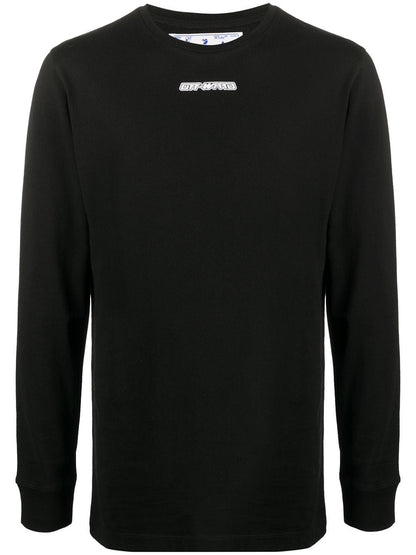 OFF WHITE BLACK MARKER ARROWS LONG SLEEVE BLACK/BLUE