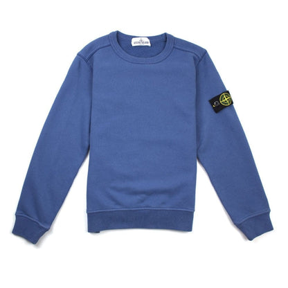 Stone Island Junior 60940 Crewneck Sweatshirt Blue