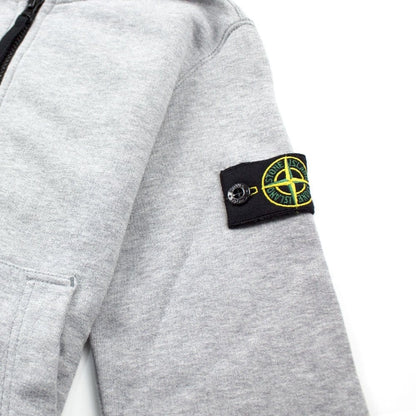 Stone Island Junior Zip Up Hoody Grey