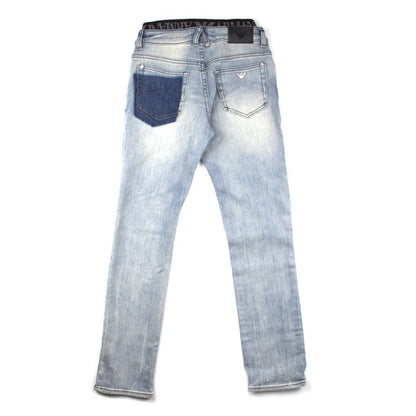 Armani Jeans Junior Waist Band Washed Denim