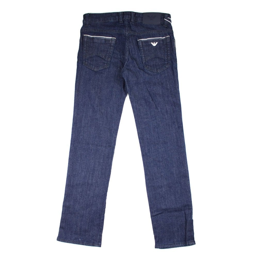 Armani Jeans Junior Raw Denim Blue
