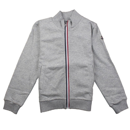 Moncler Junior Zip Up Bomber Jacket Grey