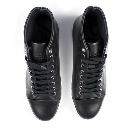 Versace Versus High Top Lion Head Sneaker Black
