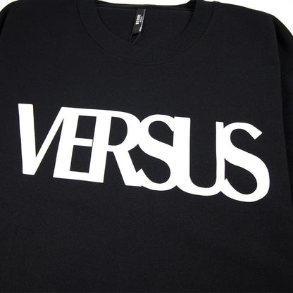 Versace Versus Large Versus Logo Sweatshirt Black