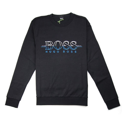 Hugo Boss Salbo Logo Crewneck Sweatshirt Black