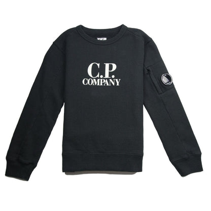 CP Company Undersixteen Watch Viewer Crew Neck Sweatshirt Black