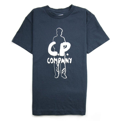 CP Company Undersixteen Outline Man T-Shirt Navy