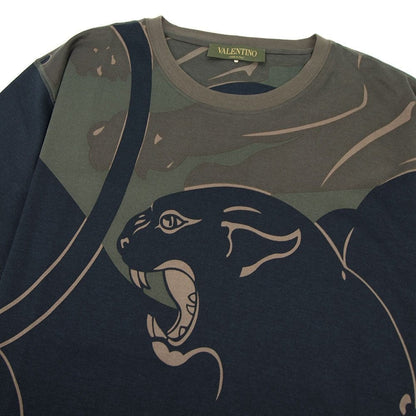 Valentino Camo Panther T-Shirt Army