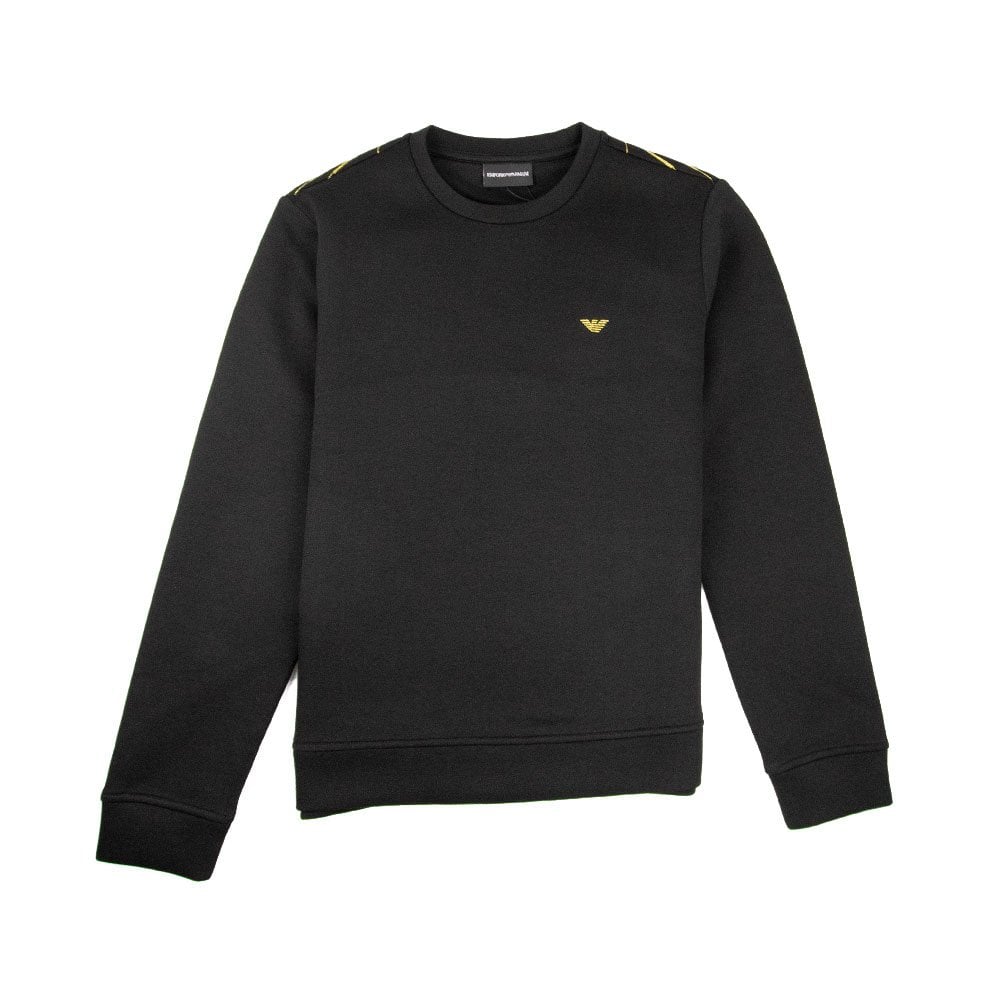 Emporio Armani Gold Sweatshirt Black