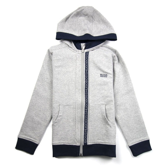 Hugo Boss Kids Zip Hoody Light Grey