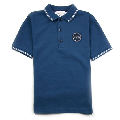 Hugo Boss Kids Circle Logo Polo Blue