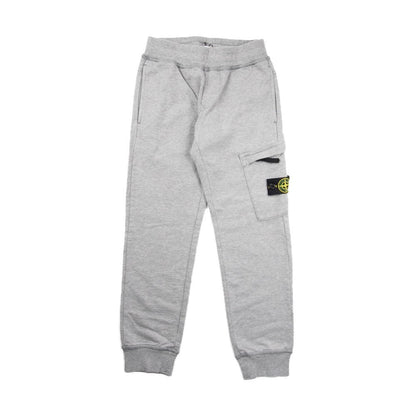 Stone Island Junior Track Bottoms Light Grey