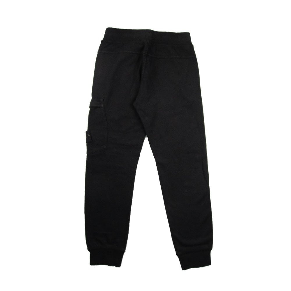 Stone Island Junior Track Bottoms Black
