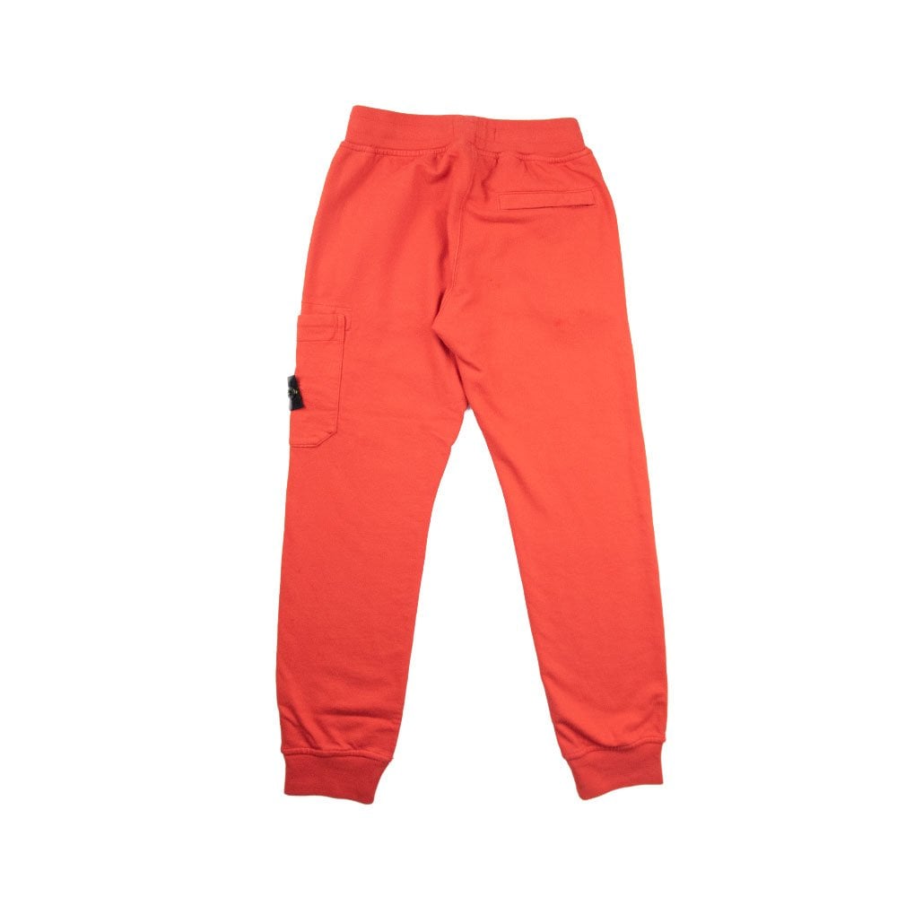 Stone Island Junior Track Bottoms Red