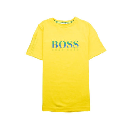 Hugo Boss Kids Football 'Brazil' T-Shirt Yellow