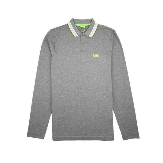 Hugo Boss Plisy 1 Long Sleeve Polo Dark Grey/Green