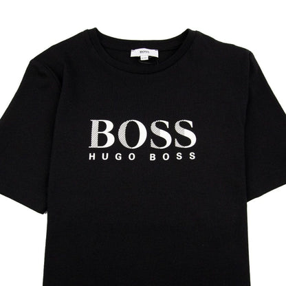 Hugo Boss Kids Chest Logo T-Shirt Black