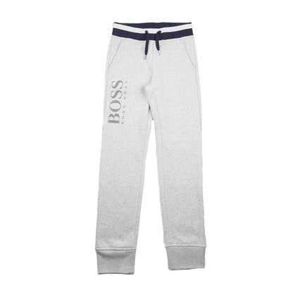 Hugo Boss Kids Fleece Tracksuit Bottoms Grey
