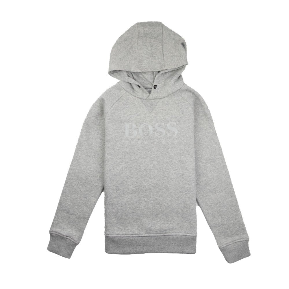 Hugo Boss Kids Pullover Hoody Light Grey