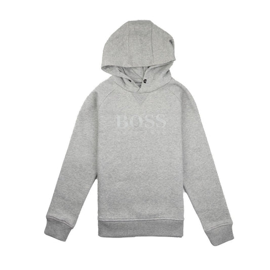 Hugo Boss Kids Pullover Hoody Light Grey