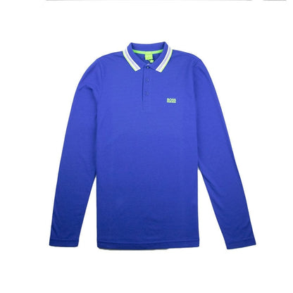 Hugo Boss Plisy 1 Long Sleeve Polo Electric Blue