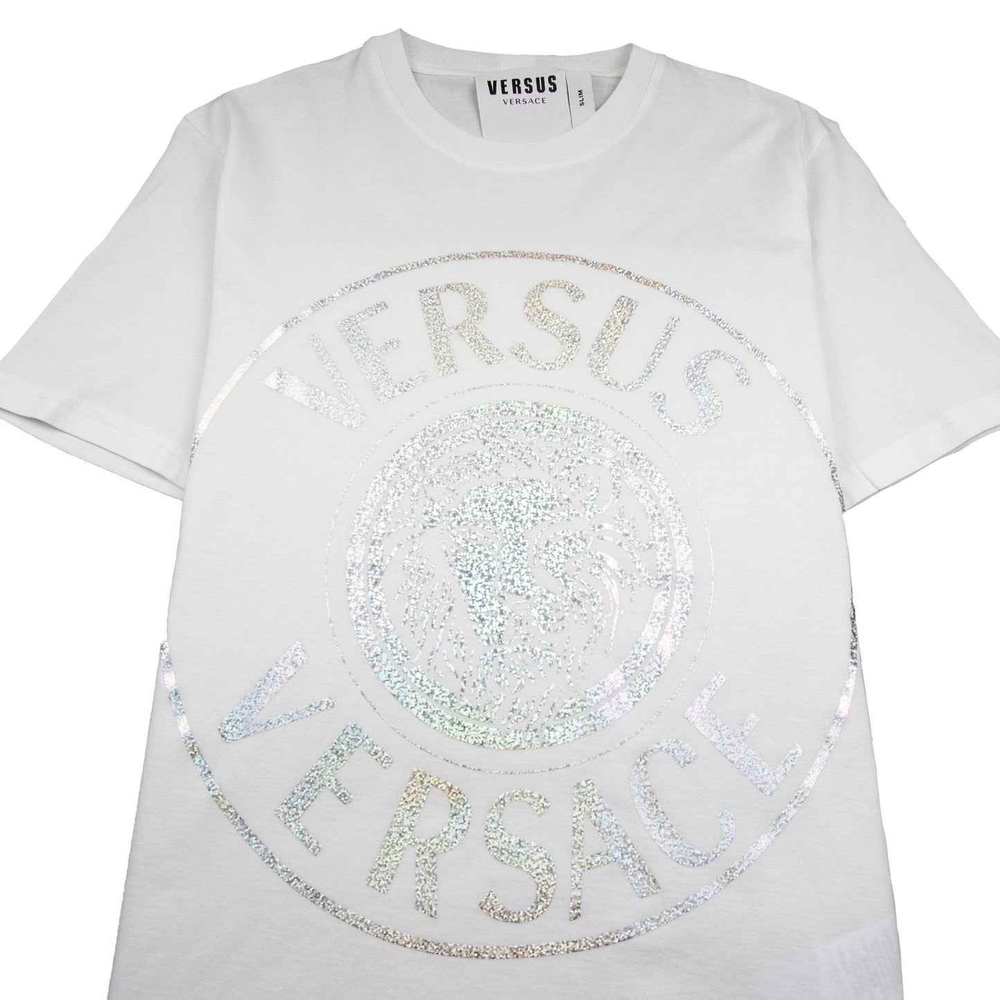 Versace Versus Foil Lion Tee White