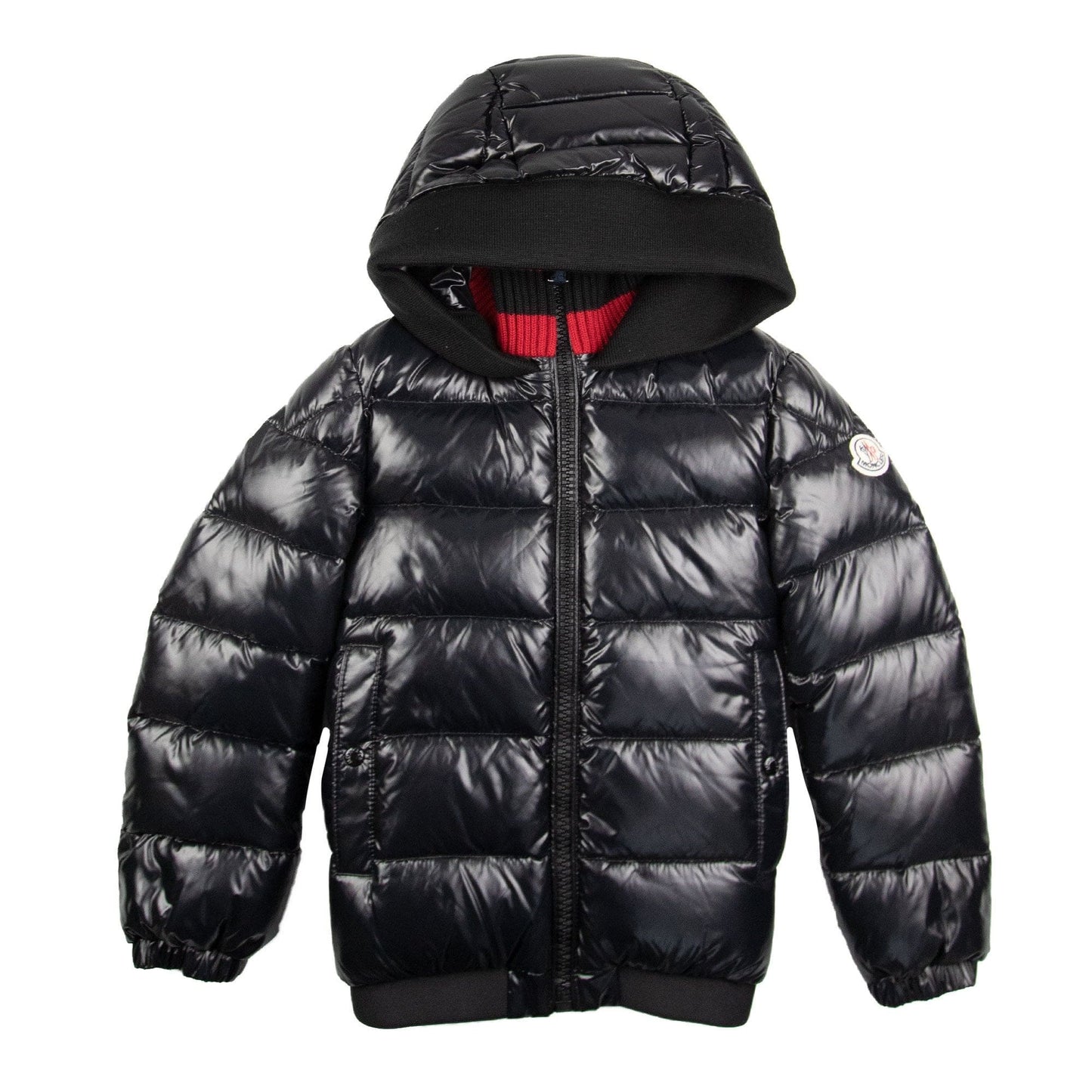 Moncler Junior Aubrac Puffa Jacket Black
