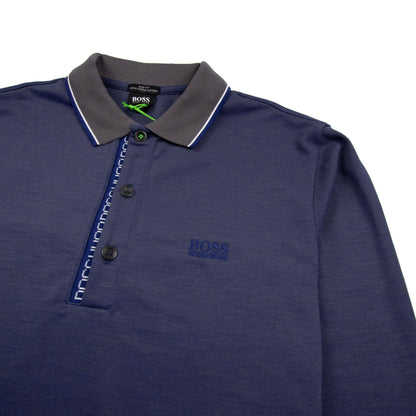 Hugo Boss Pleesy 4 Long Sleeve Polo Blue