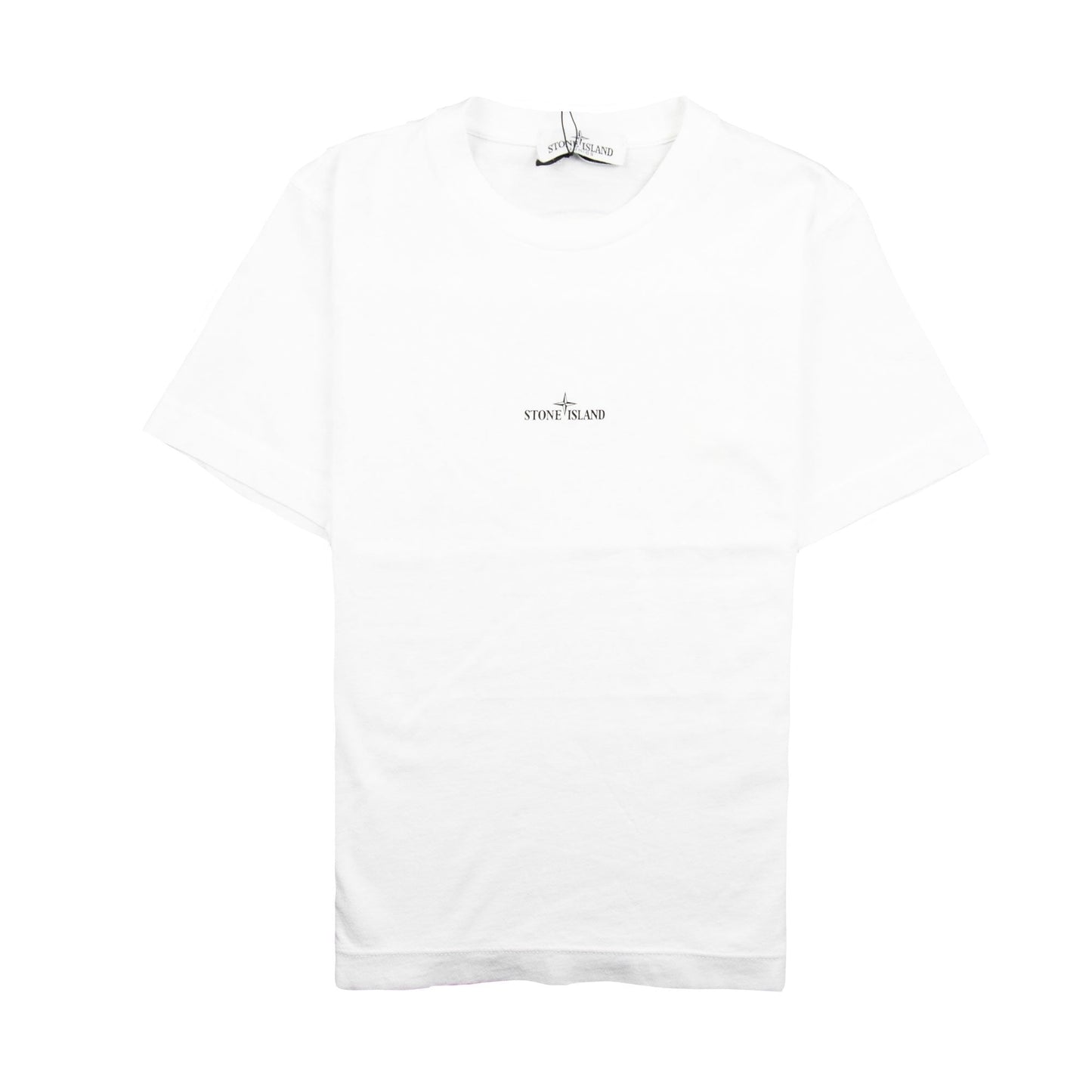 Stone Island Junior Back Compass Logo T-Shirt White