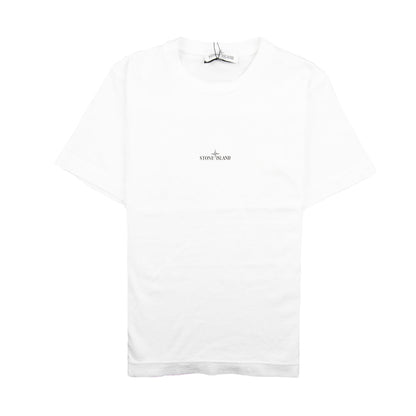 Stone Island Junior Back Compass Logo T-Shirt White