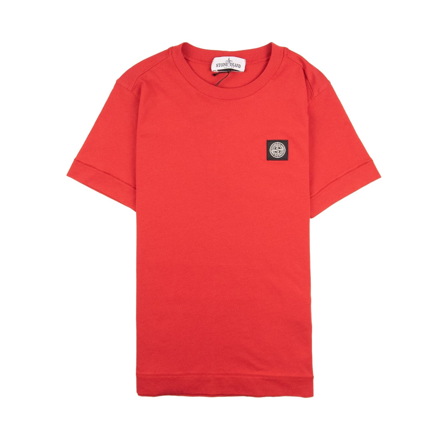 Stone Island Junior Patch Logo T-Shirt Red