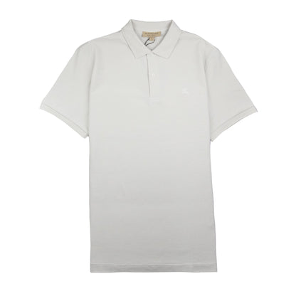 Burberry Oxford Short Sleeve Polo Off White