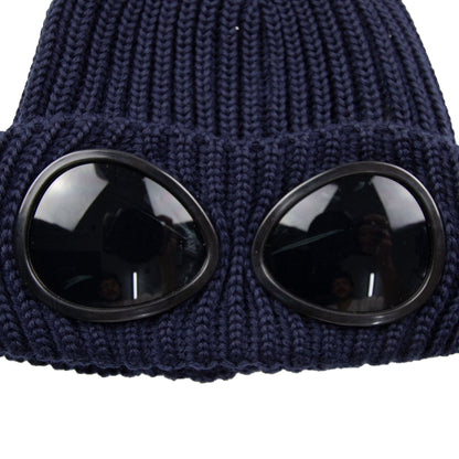 CP Company Undersixteen Goggle Winter Beanie Navy