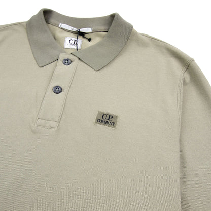 CP Company Tacting Long Sleeve Polo Green