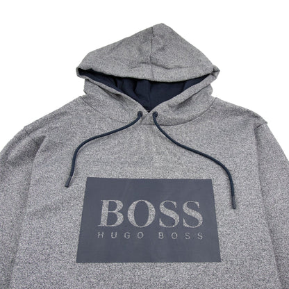 Hugo Boss Heritage Logo Hoody Light Grey