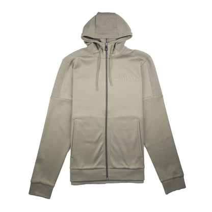 Hugo Boss Saggy Zip Up Hoody Khaki