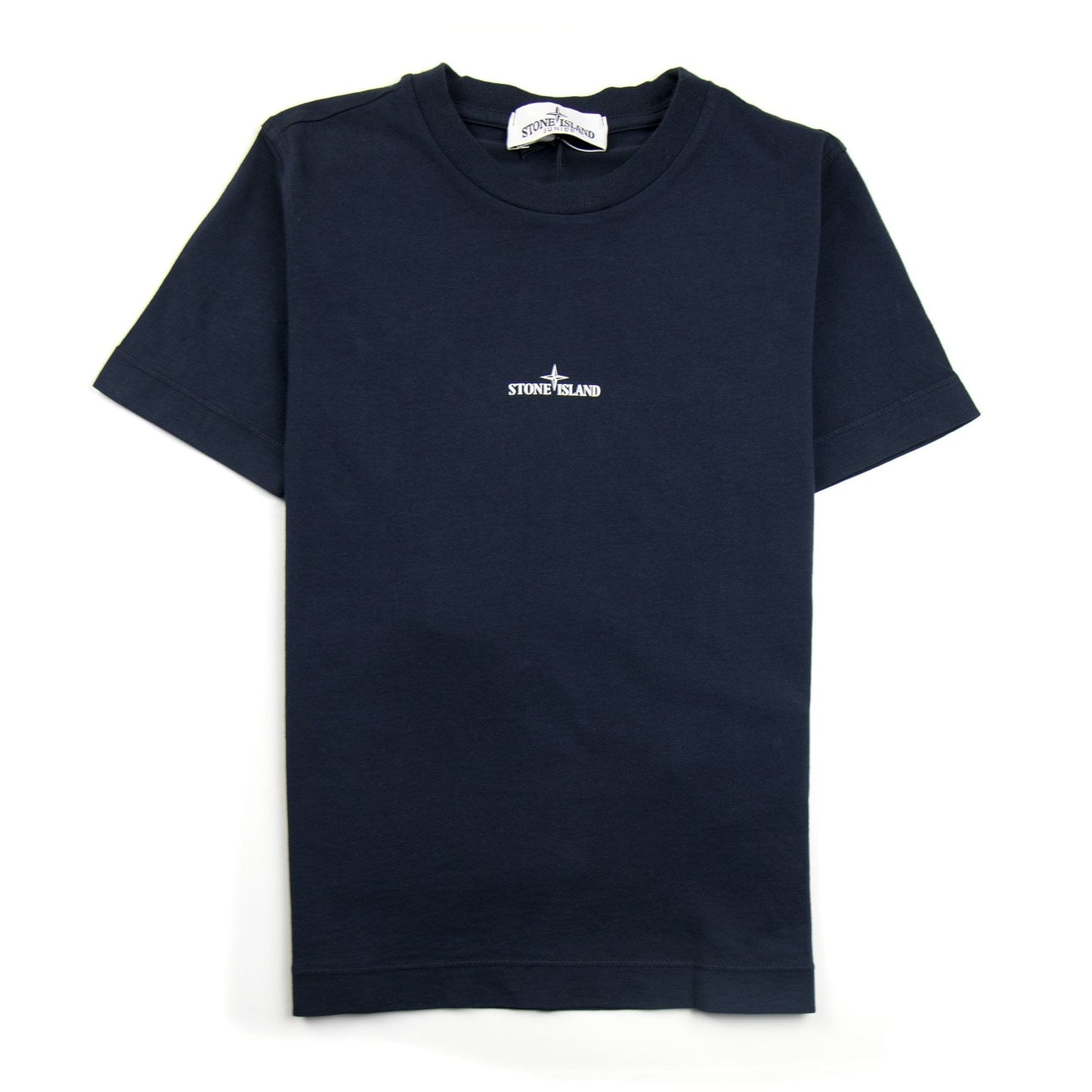 Stone Island Junior Back Compass Logo T-Shirt Navy