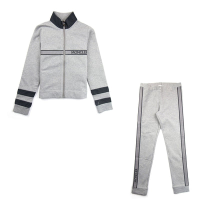 Moncler Junior Full Tracksuit Dark Grey