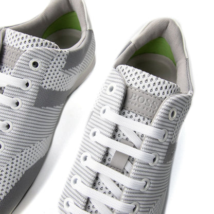Hugo Boss Saturn Low Knit Trainers Grey