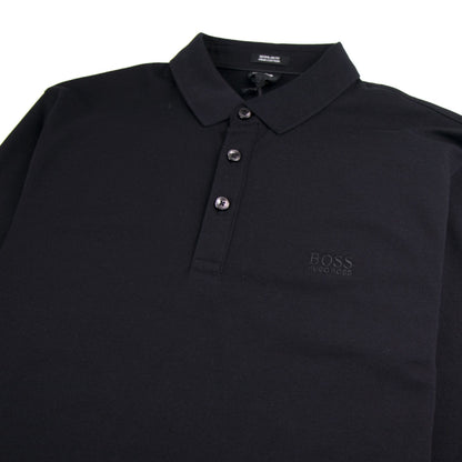 Hugo Boss Pado 10 Long Sleeve Polo Shirt Black