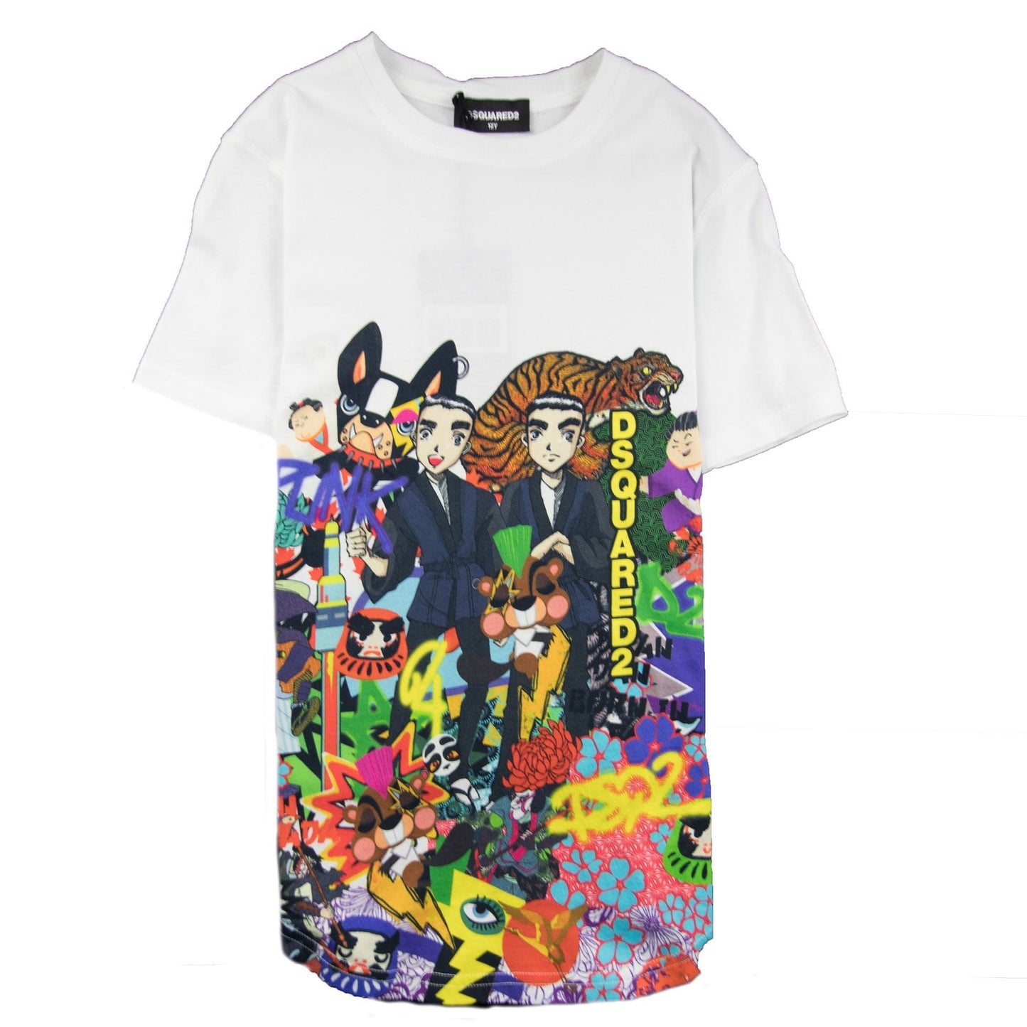 Dsquared2 Kids Japan Print T-shirt White