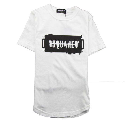 Dsquared2 Kids Razor Print T-Shirt White