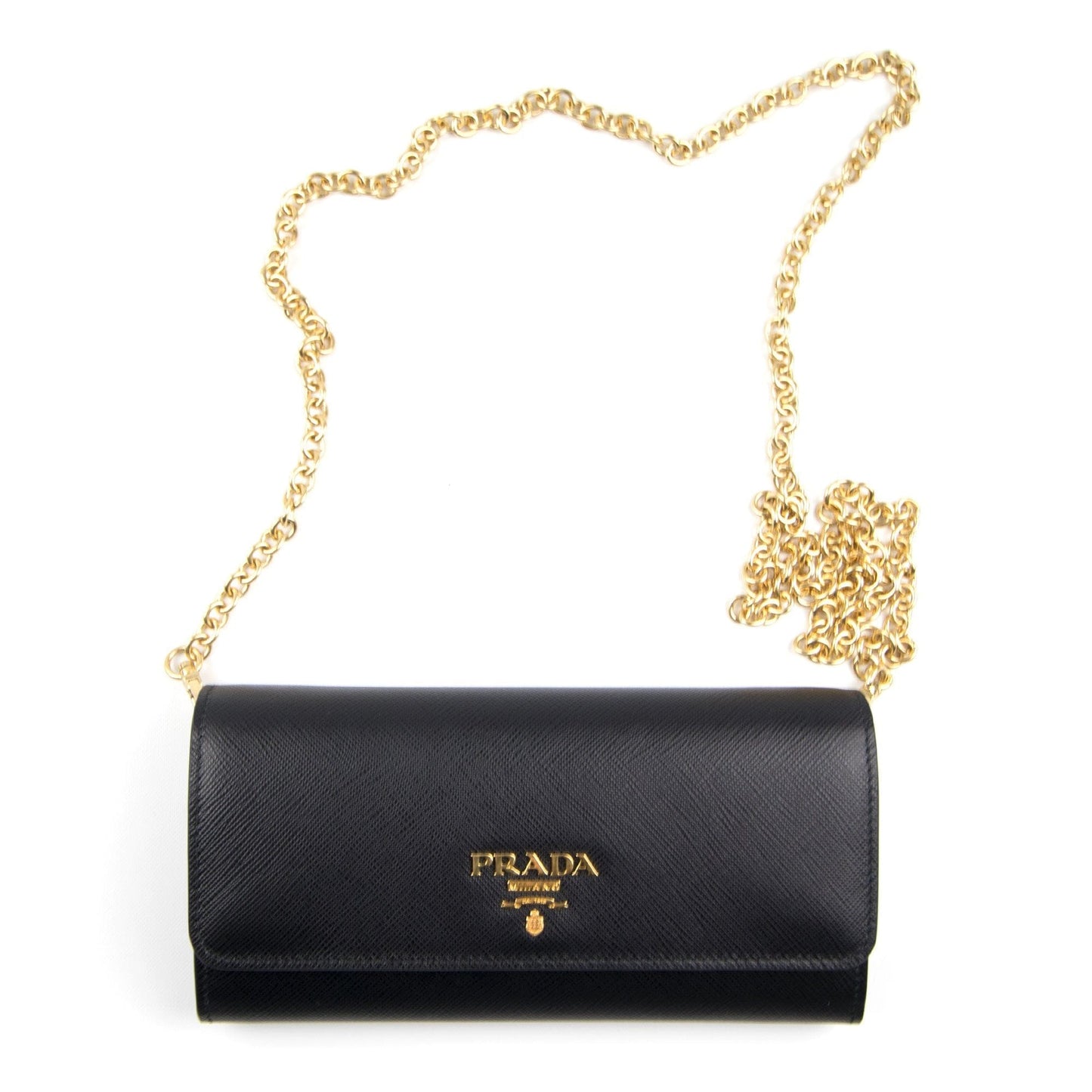 Prada Saffiano Leather Mini-Bag Black