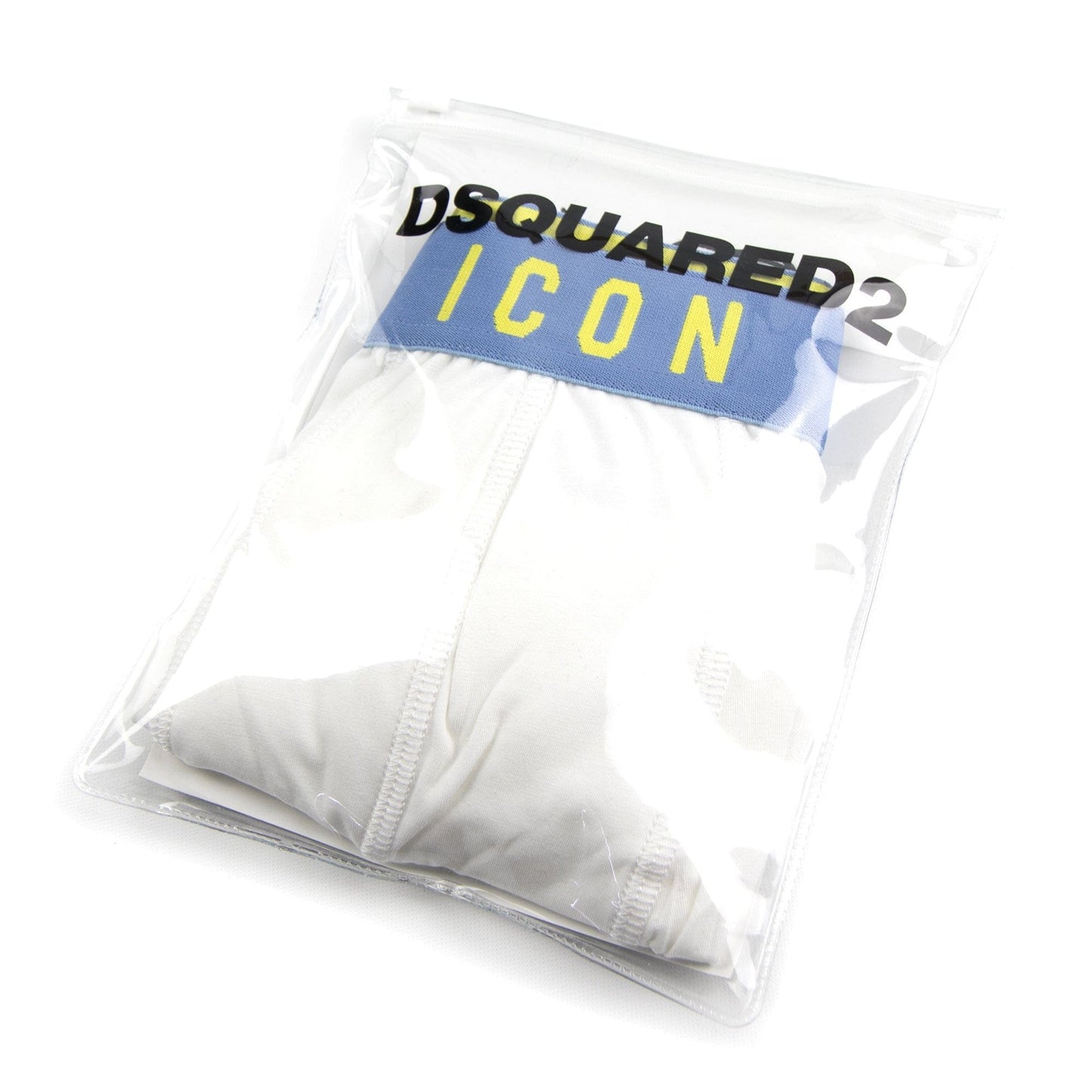 Dsquared2 Icon Boxer Trunk White/Blue/Yellow