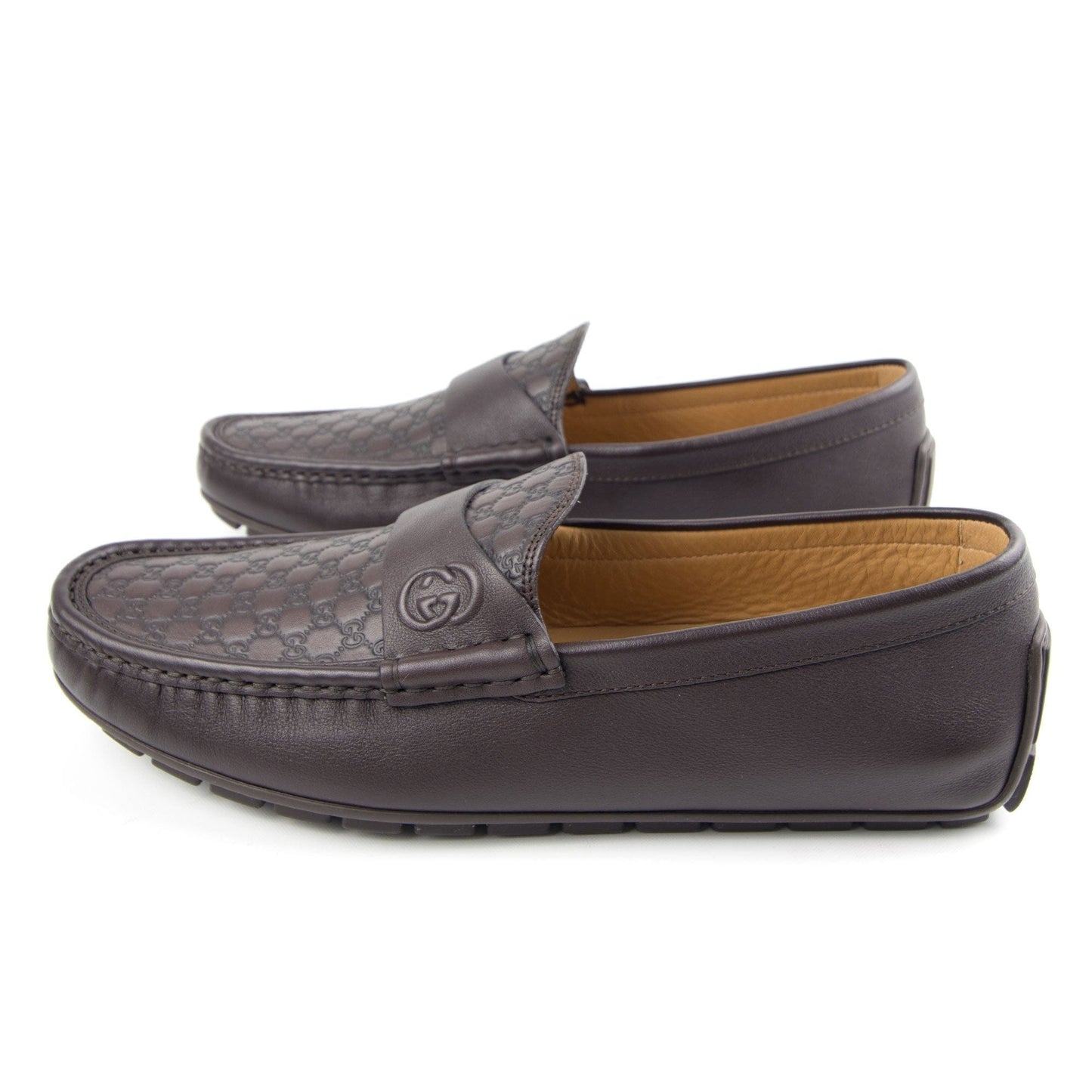 Gucci Microsoft GG Driver Loafer Brown